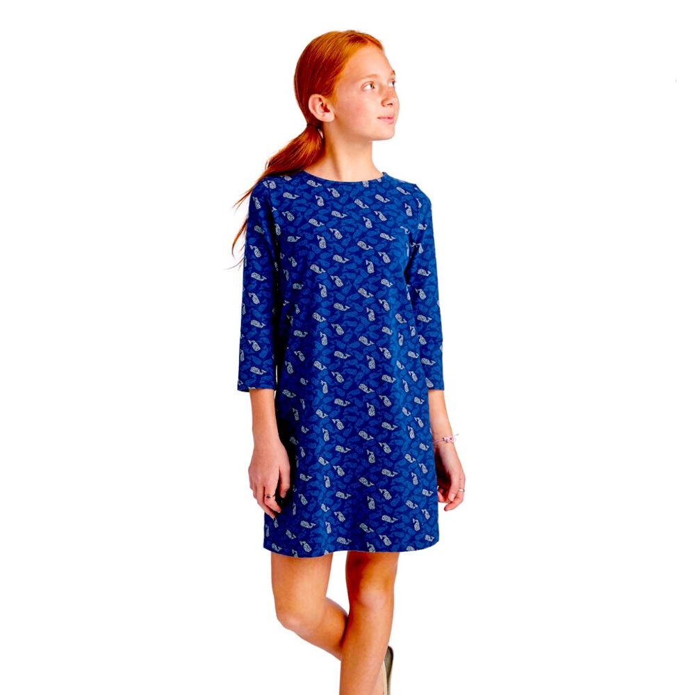 Vineyard Vines Knit Polka Dot Whales Tisbury Dress